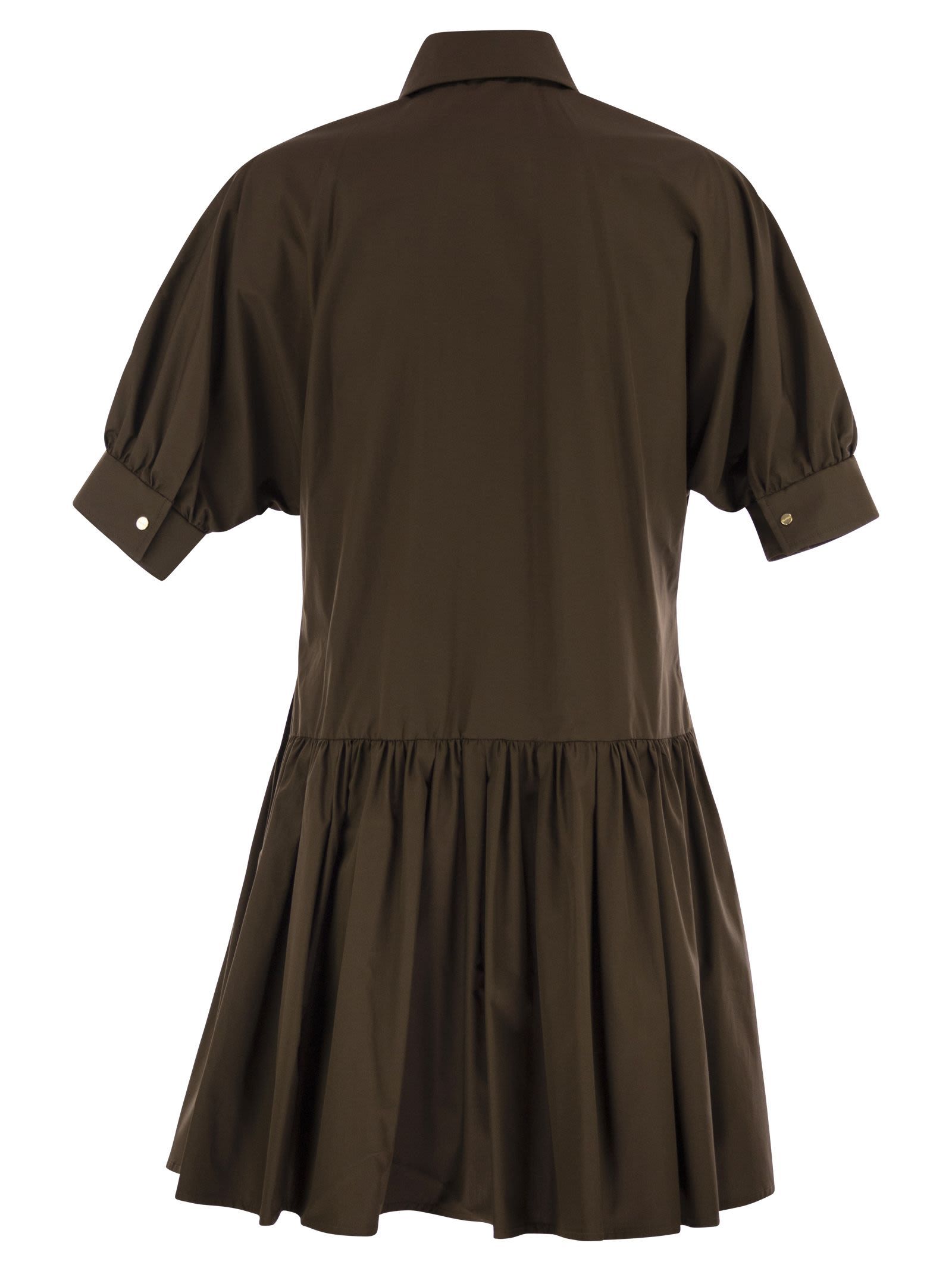Max Mara Lapel Short Sleeve Dress