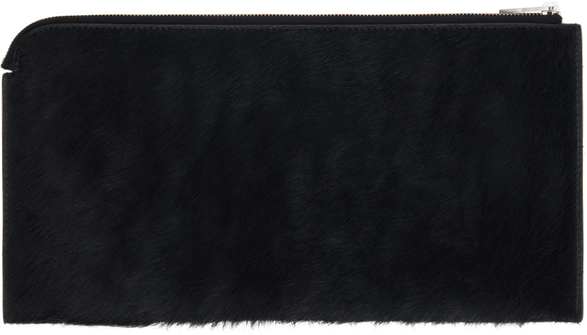 Rick Owens Black Invite Envelope Wallet In Black
