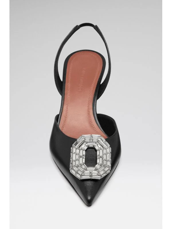 Amina Muaddi Amina Mu I Camelia 60 Slingback Pumps In Black
