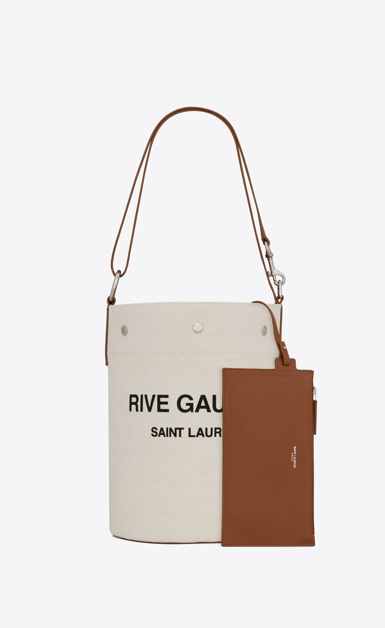 Saint Laurent Rive Gauche Shopping Bag In White