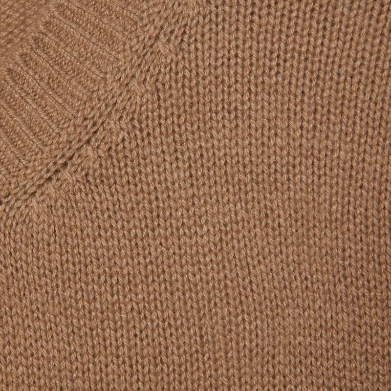 Gucci Long-sleeved Cashmere Cardigan With Web Trims In Brown