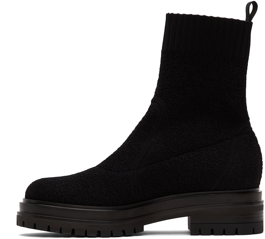 Gianvito Rossi Jacketed Thick-soled Short Boots In Black