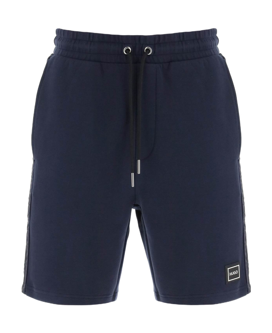 Hugo Boss Drawstring Waist Shorts In Blue