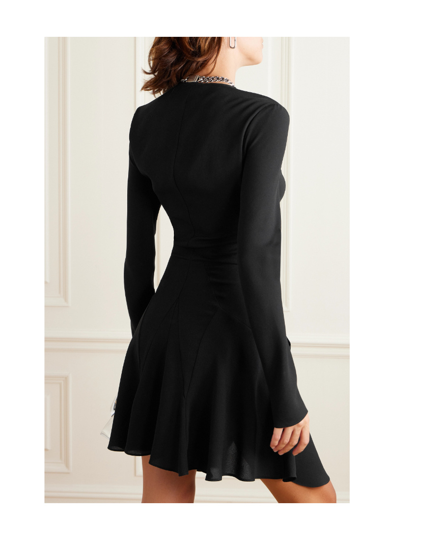 ISABEL MARANT V-NECK DRAPED MIDI DRESS