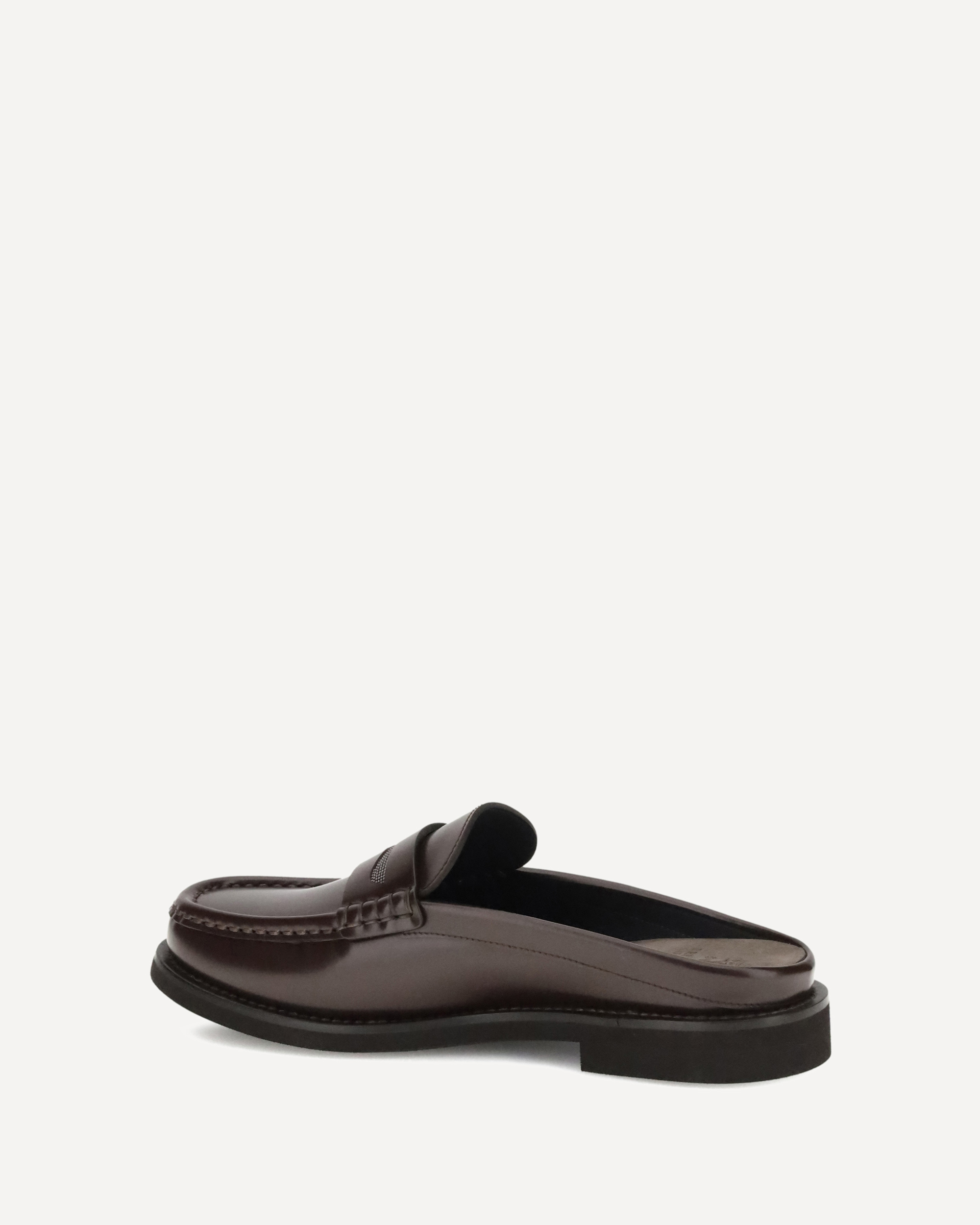 Brunello Cucinelli Refined Leather Loafers With Shiny Jewels In Black
