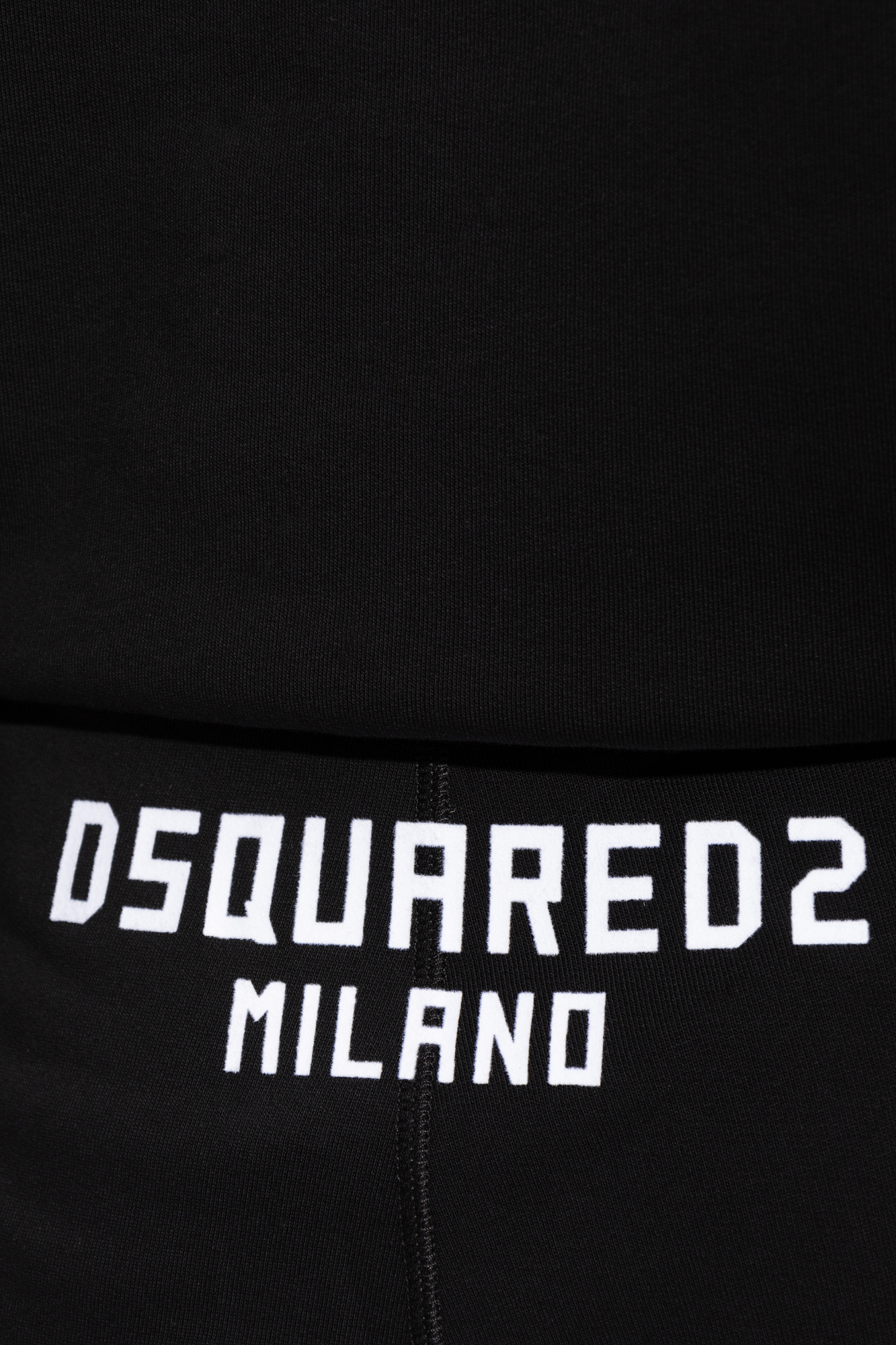 Dsquared2 Elastic Waist Sweatpants In Black