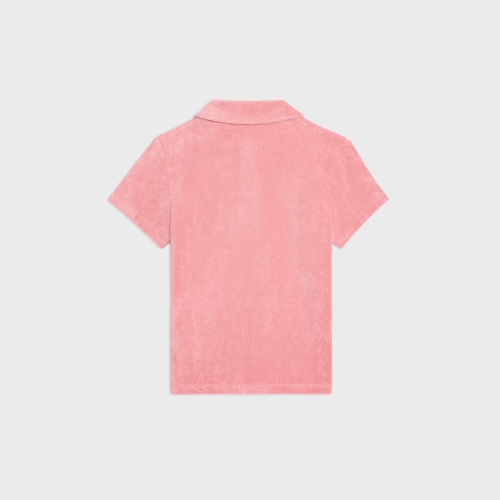 Celine Triomphe Polo In Terry Cotton
