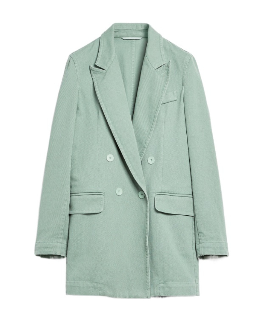 Max Mara Double-breasted Casual Jacket In Green