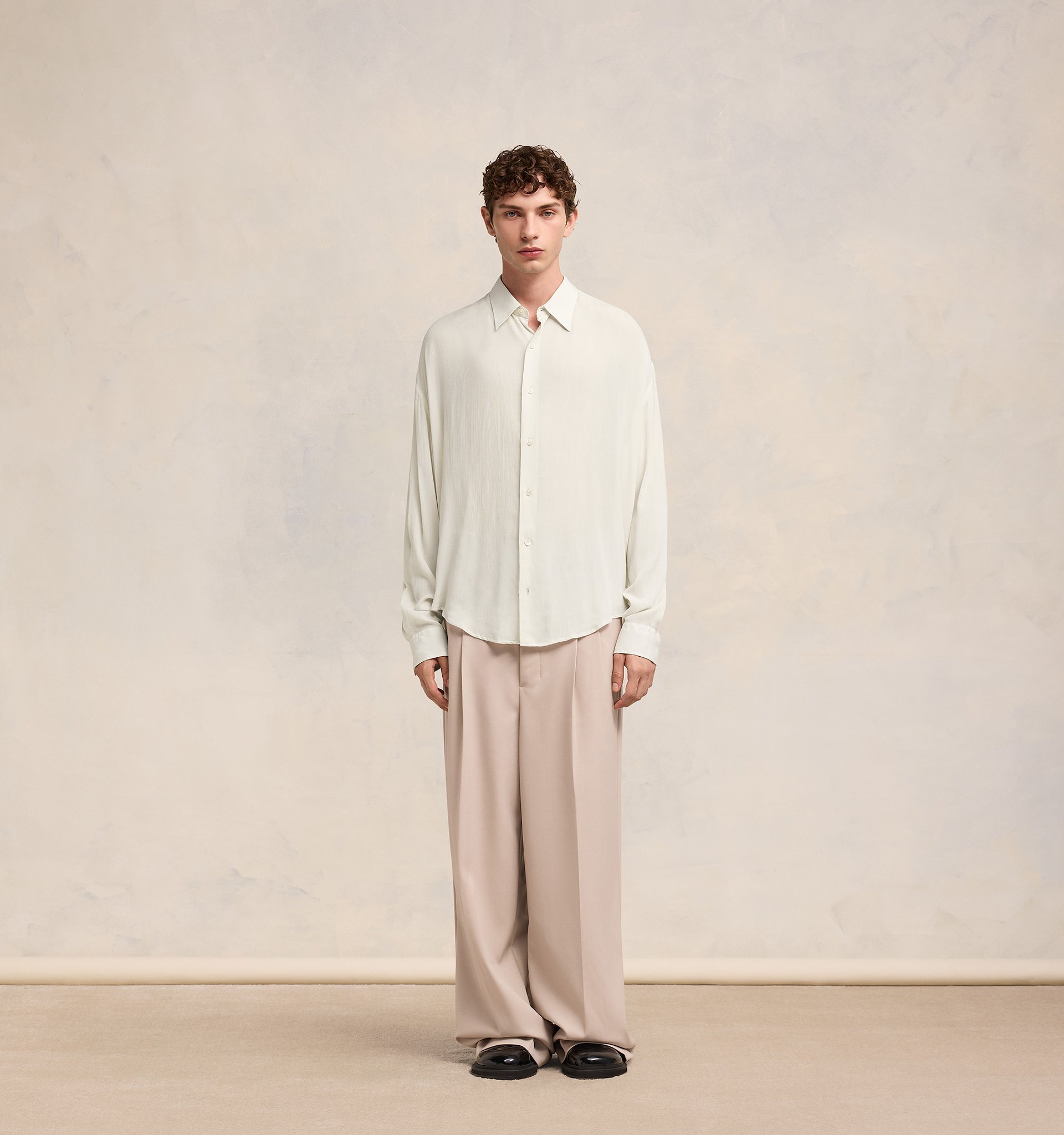 Ami Alexandre Mattiussi Ami Paris Short Sleeve Cotton Shirt In White