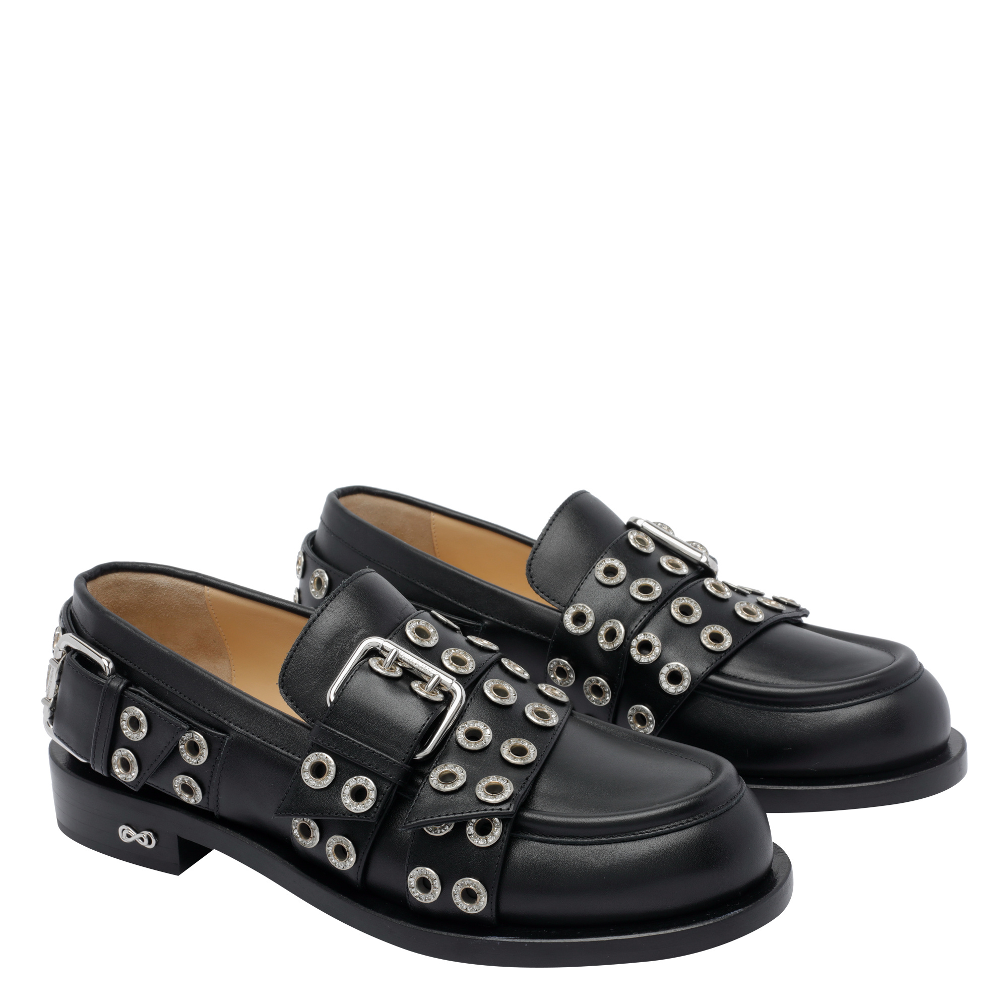 Machmach Round-toe Loafers In Black