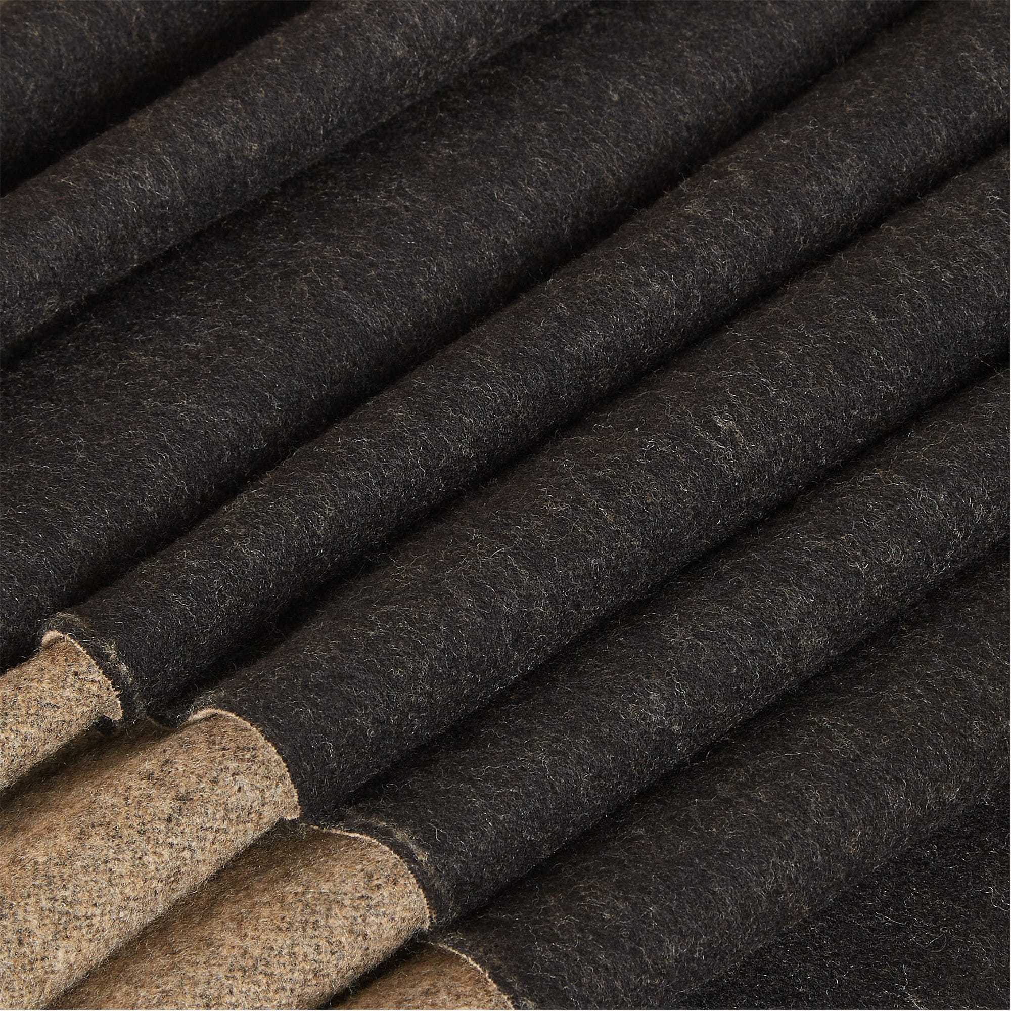 Fendi Wool And Cashmere Fringed Scarf Accessories In Black