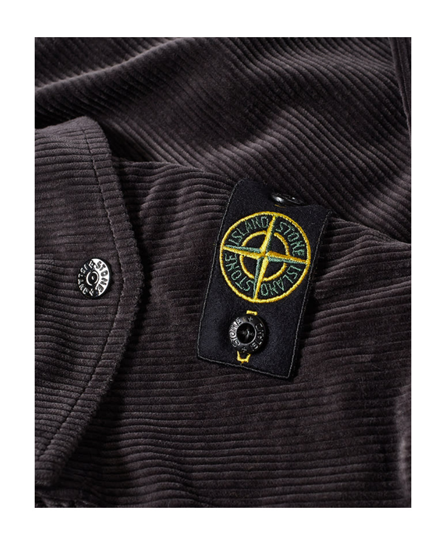 Stone Island Elastic Waist Casual Pants In Charcoal-grey
