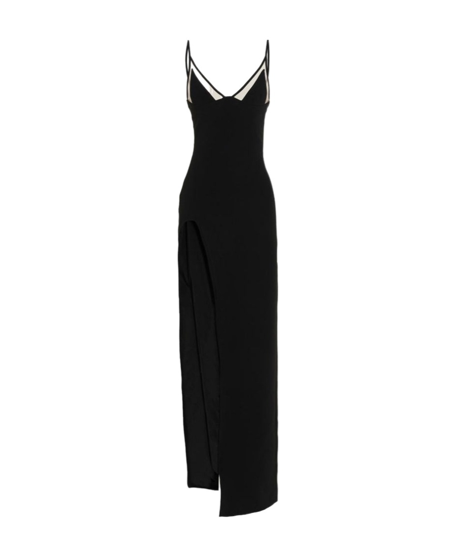 David Koma Suspender Dress In Black