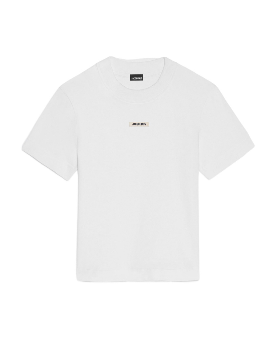 Jacquemus Relaxed Fit Crew-neck T-shirt With Front Print In White