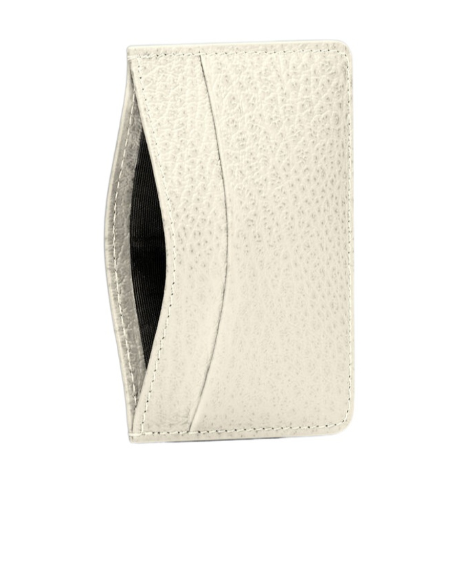 Maison Margiela Four-stitch Logo Leather Cardholder In White