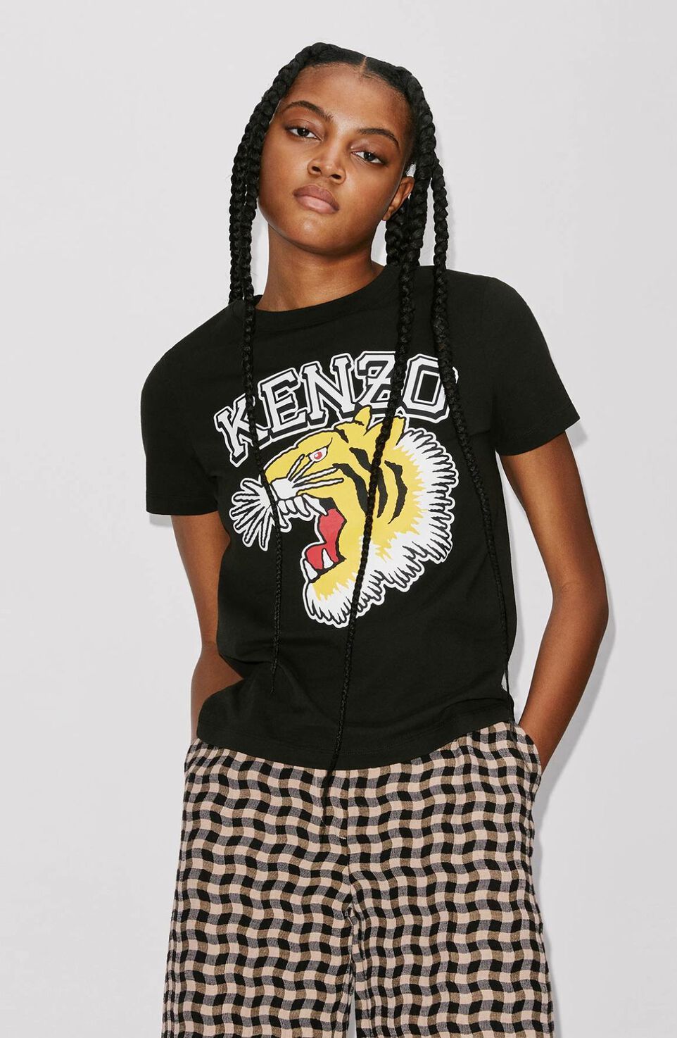 Kenzo Paris Varsity Jungle T T-shirt In Black