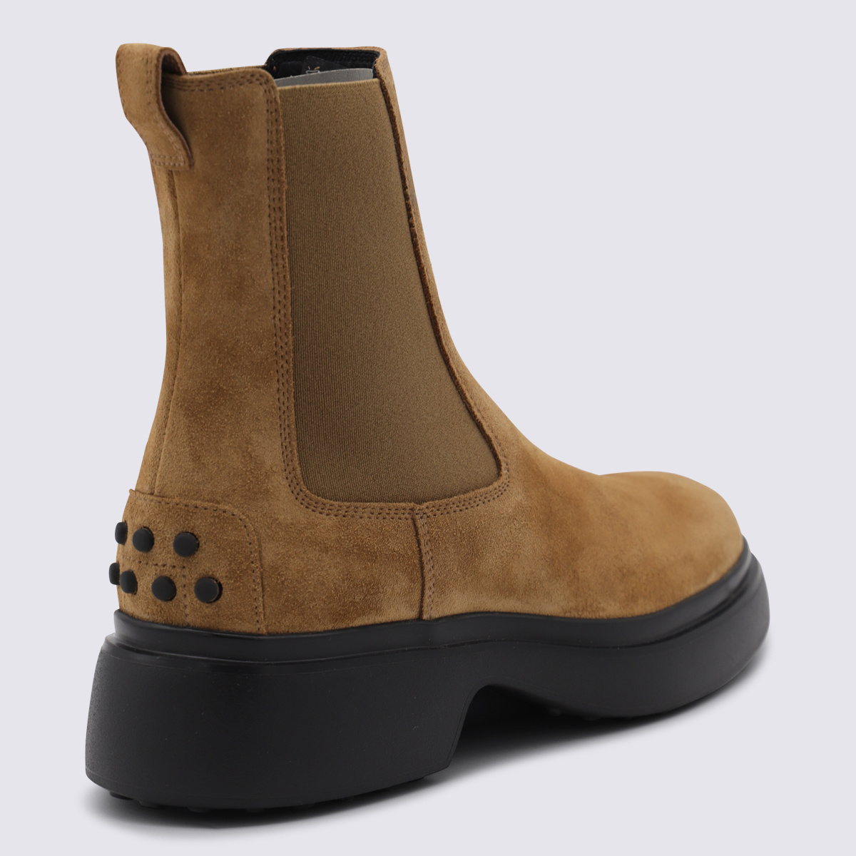 Tod's Round Toe Slip On Boots In Multi