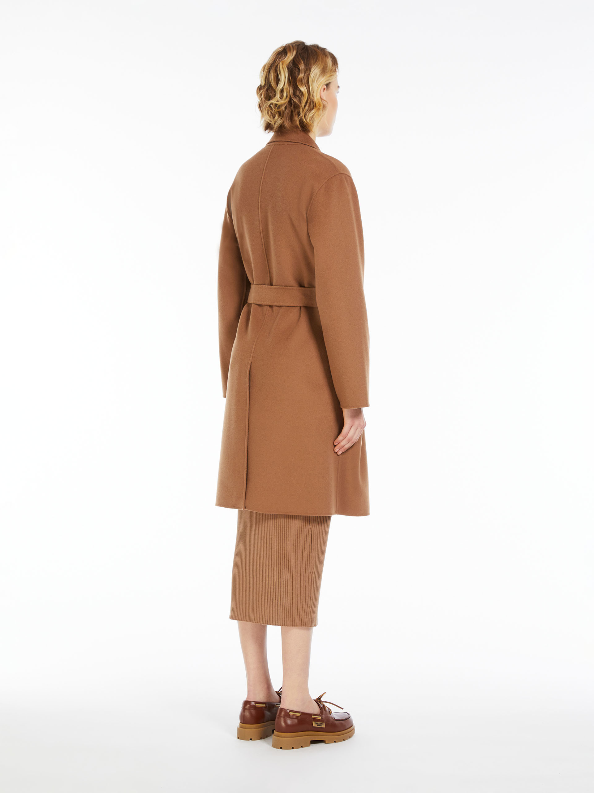 Weekend Max Mara Double-breasted Wool Coat In Brown