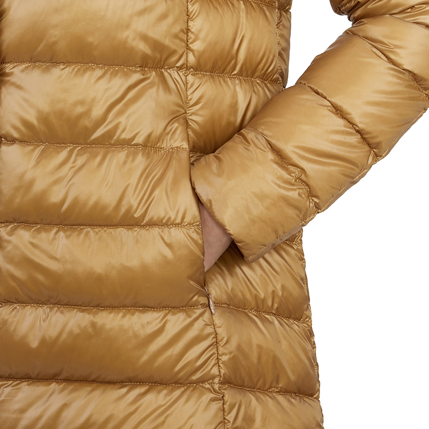 Herno Long-sleeved Down Jacket In Brown