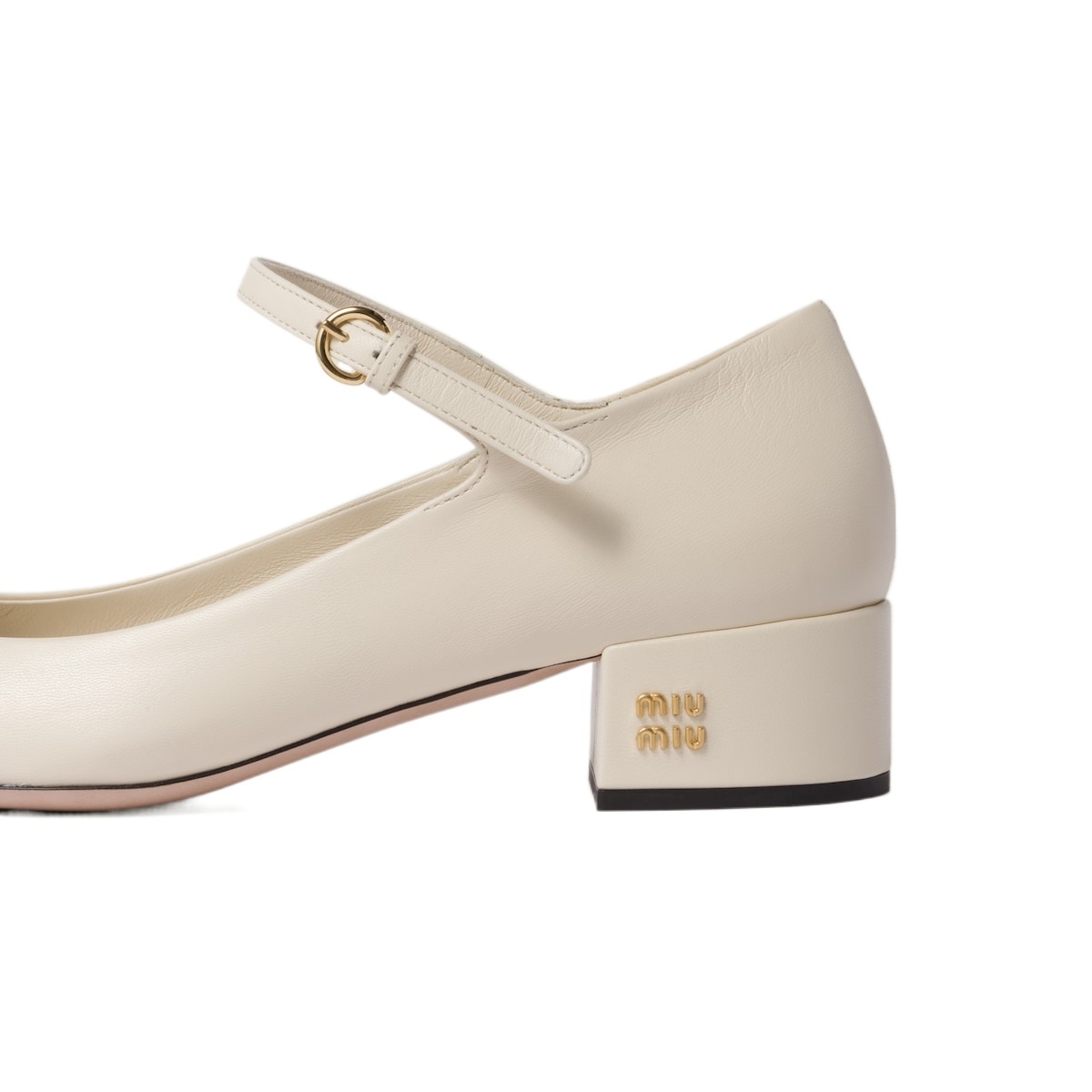 Miu Miu Bicolor Mary Jane Slingback Pumps In Nude