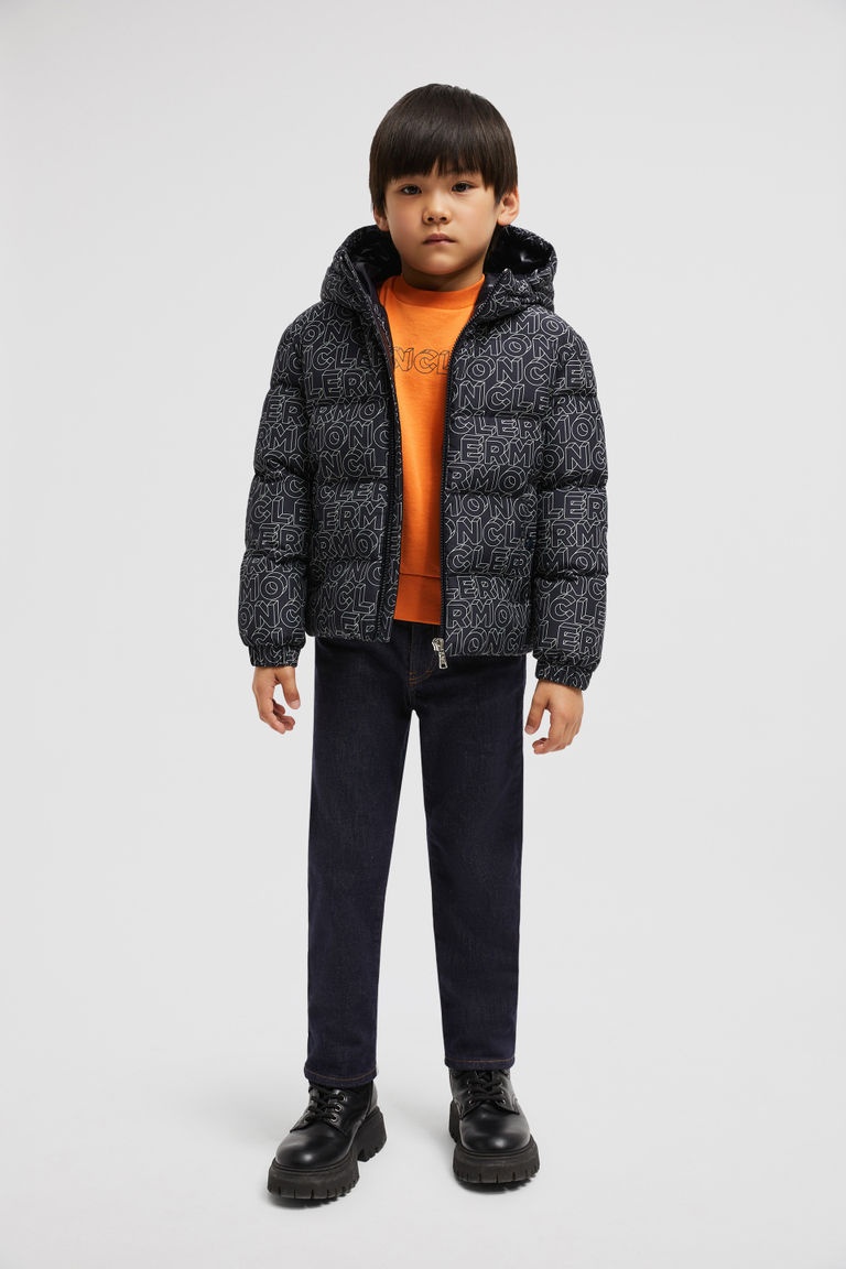 Moncler Enfant Fergus Down Jacket In Black