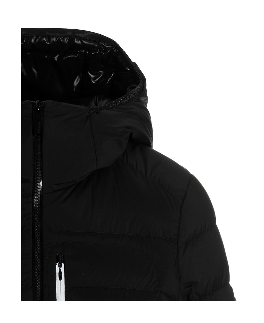 Moncler Black Filled Down Jacket In Black
