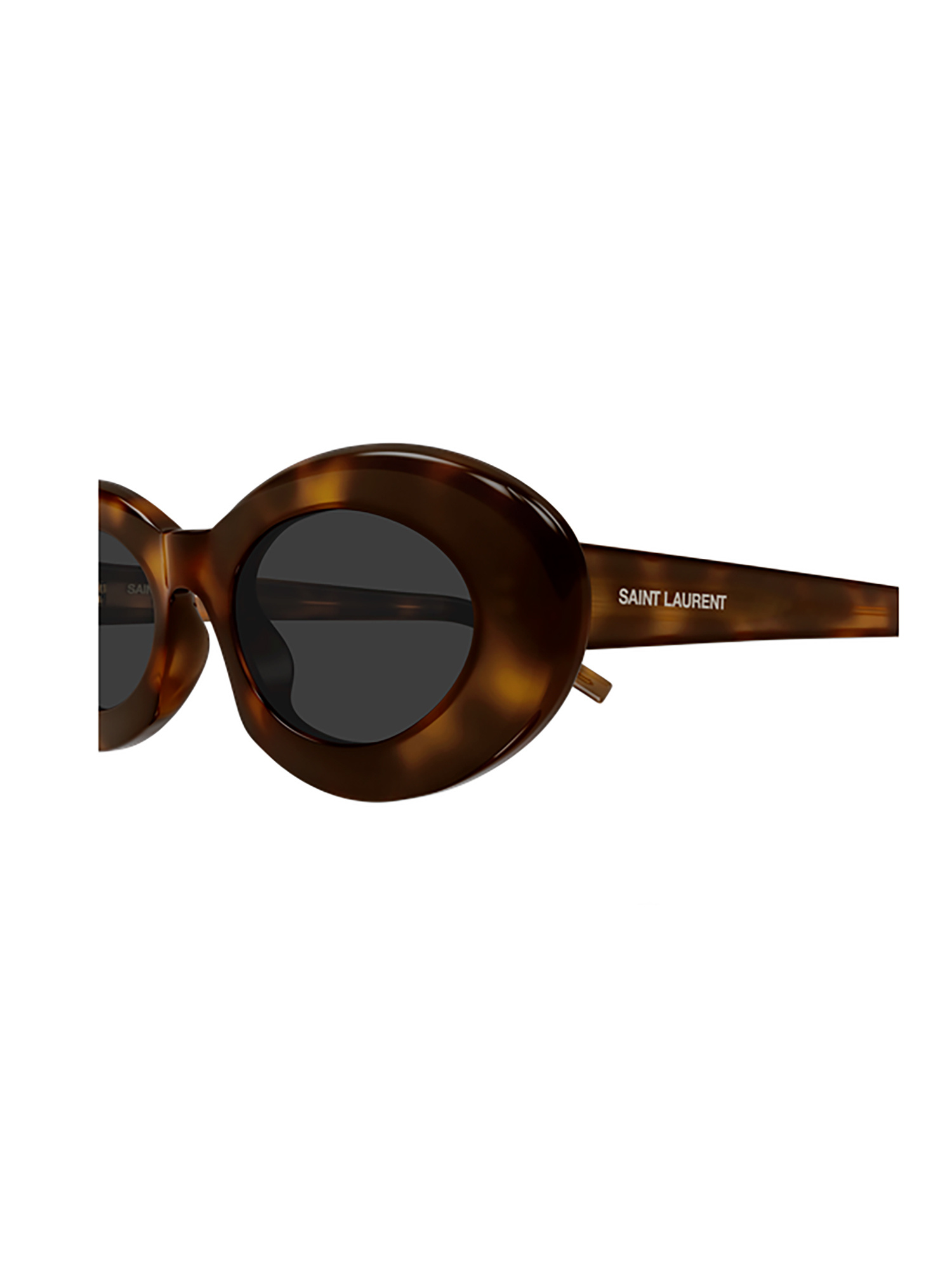 Saint Laurent Round-frame Sunglasses In Brown