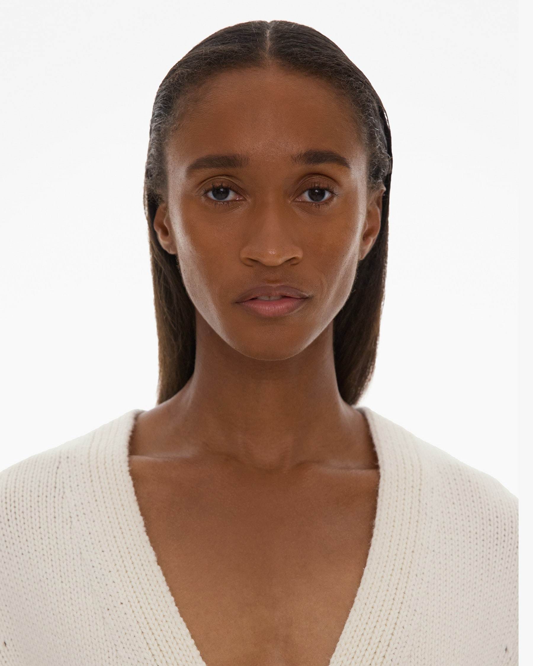 Shop Helmut Lang V-neck Button-up Cardigan In Nude