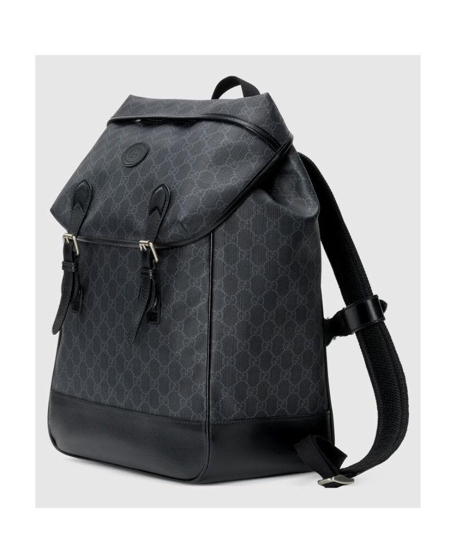 Gucci Gg Supreme Backpack In Black