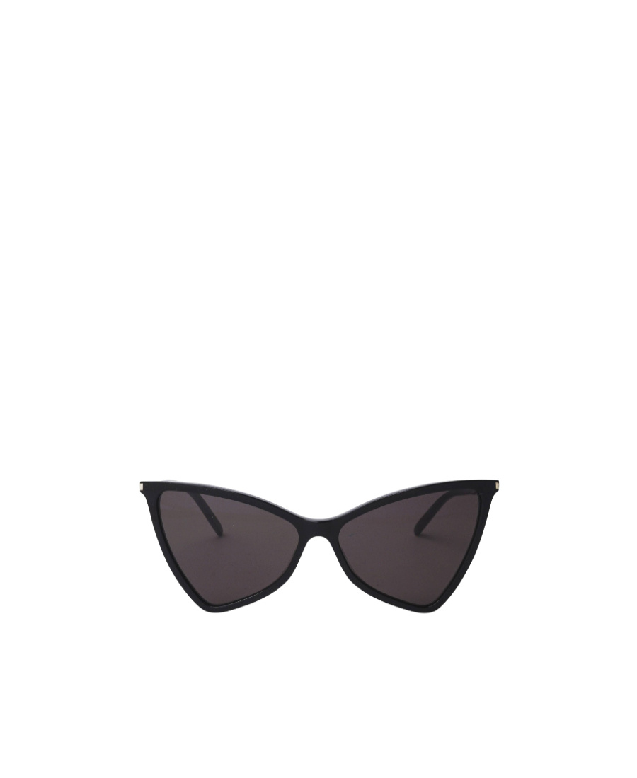 Saint Laurent Black Logo Sunglasses In Black