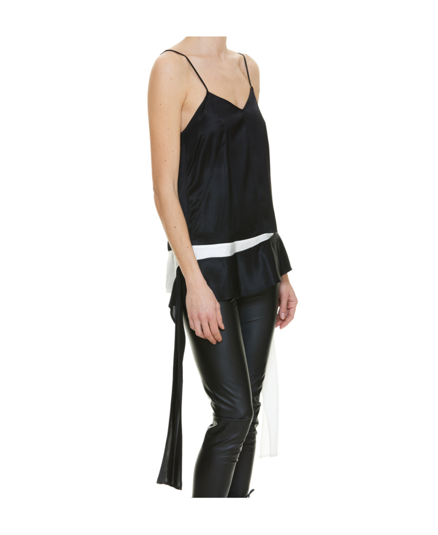 Jw Anderson Women Sweetheart Neckline Top In Black