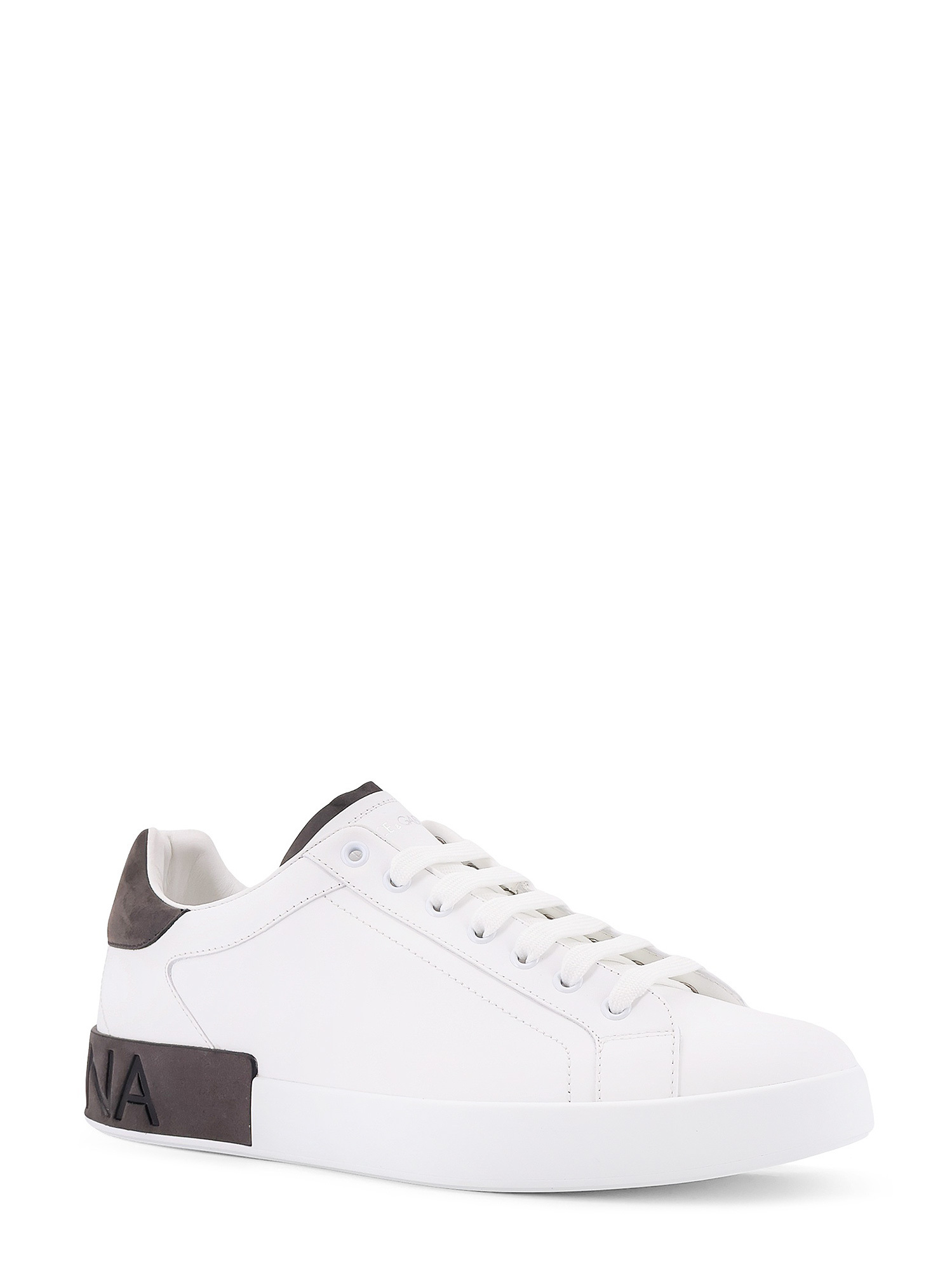Dolce & Gabbana Sneakers From The Portofino Line In Calfskin In White