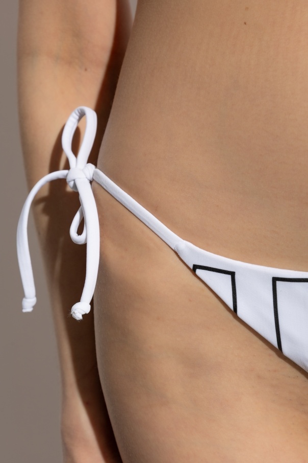 Moschino String Bikini Bottoms In Multi