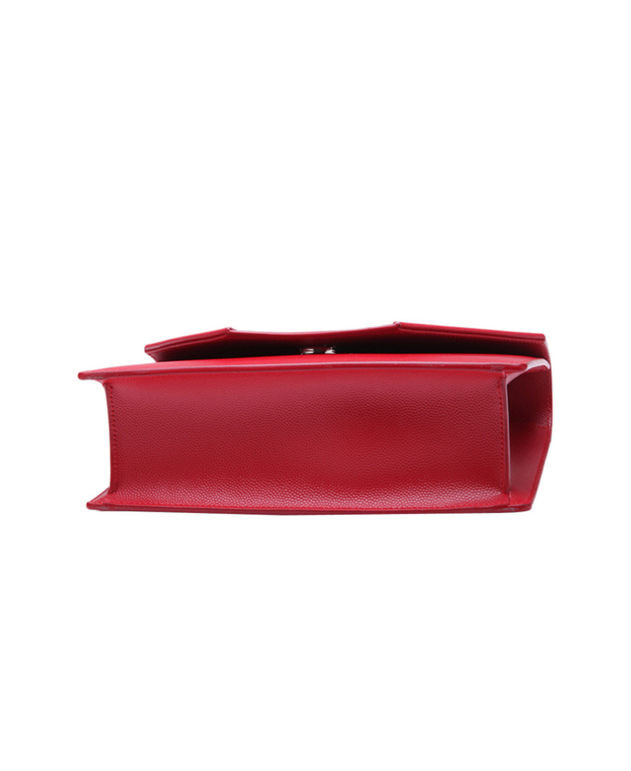 Saint Laurent Logo Shoulder Bag In Red
