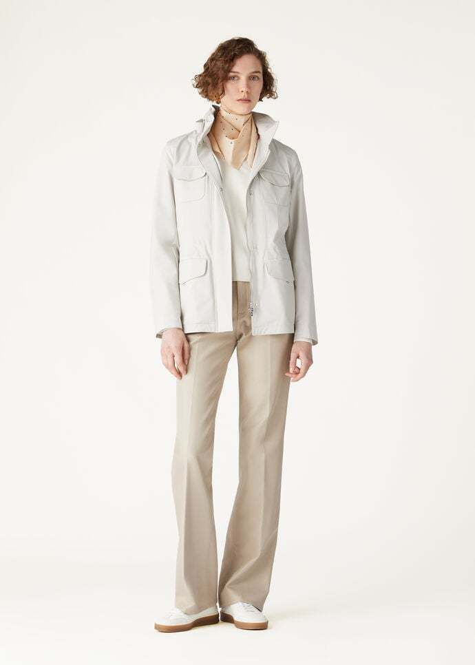 Loro Piana Stretch Microfiber Traveller Jacket In White
