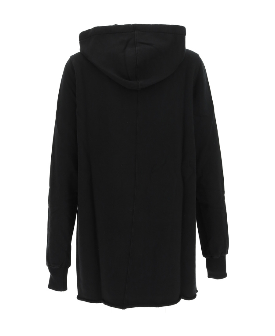Rick Owens Drkshdw Graphic-print Organic-cotton Hoodie In Black
