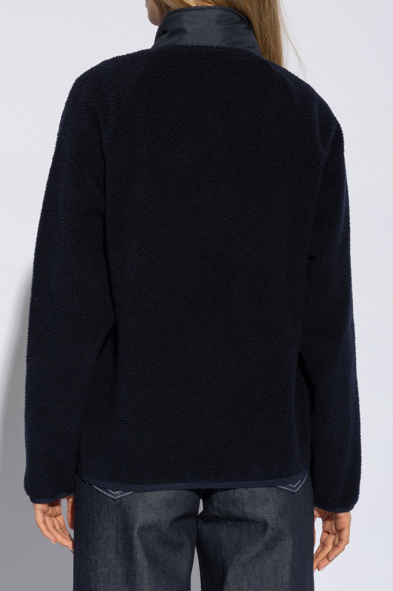 Apc Island Fleece Zip-up Sweatshirt In Black