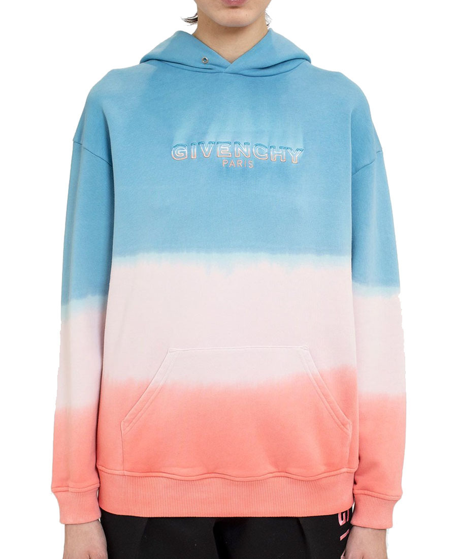 Givenchy Tie-dye Logo Hoodie In Pink