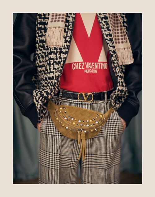 Valentino Zippered Waist Pack In Brown