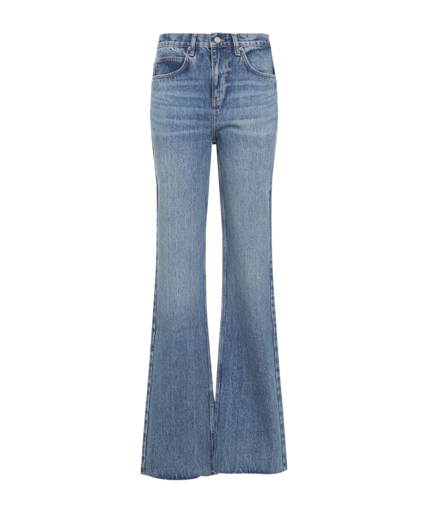 The Frankie Shop Dalston Flared Jeans Five Pockets In Blue