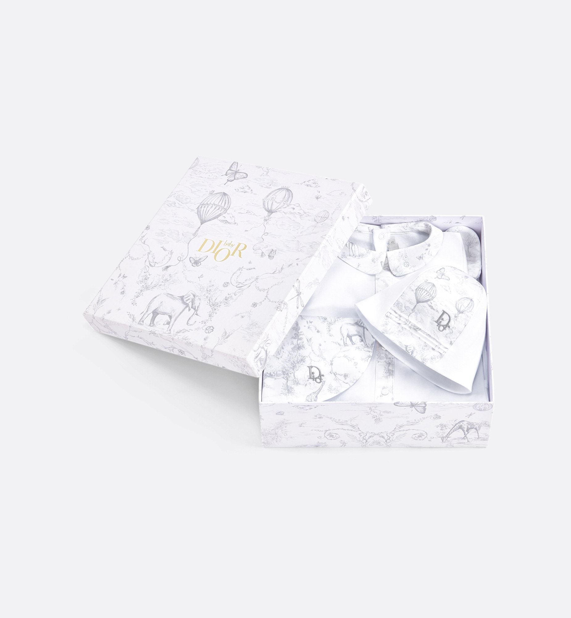 Dior Newborn Gift Set In White