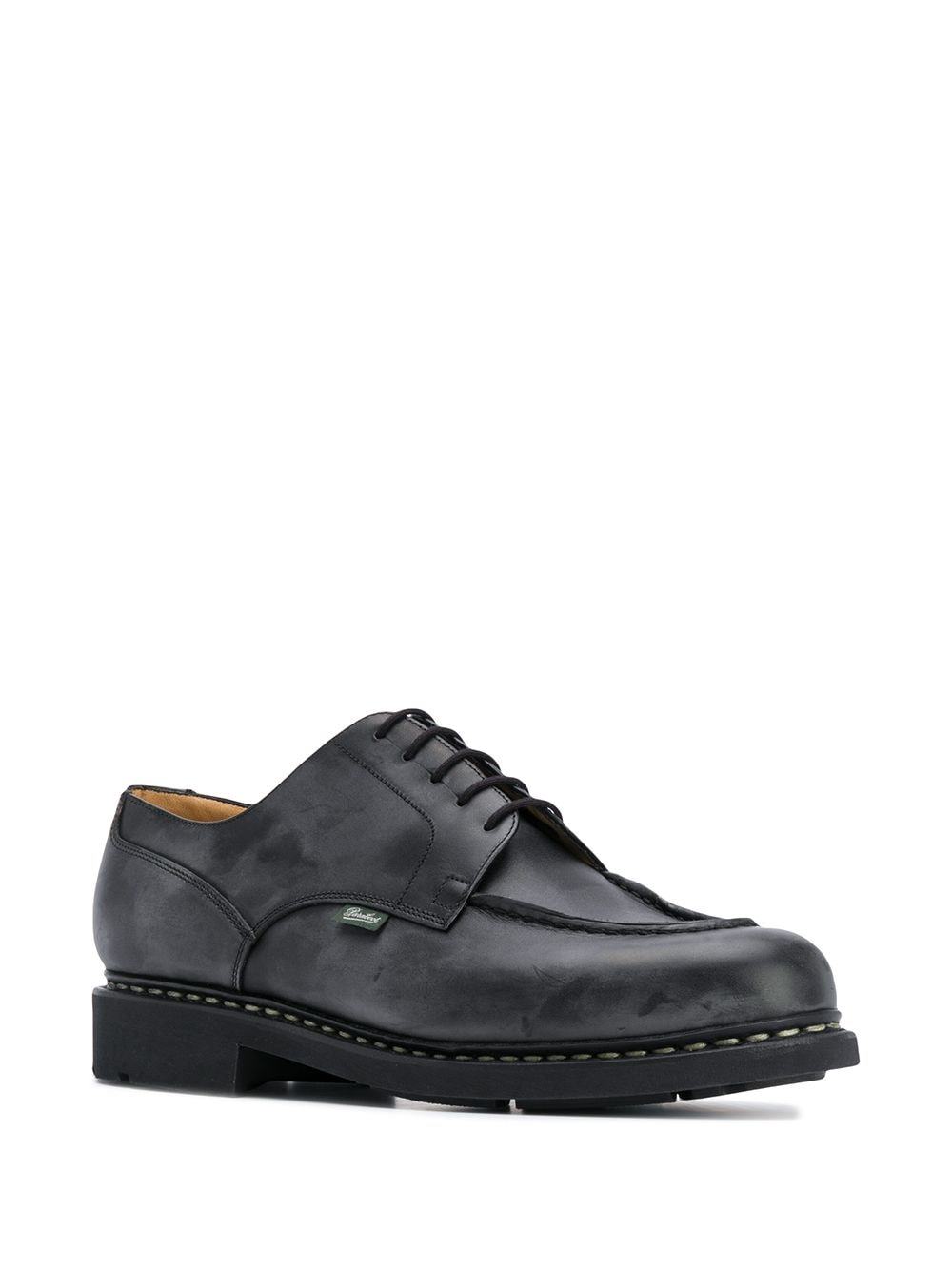 Paraboot Derby-schuhe Mit Runder Kappe In Black
