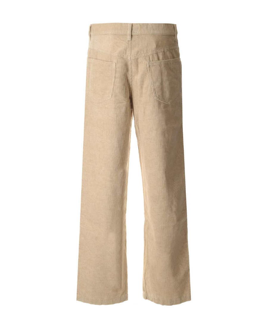 Isabel Marant Jorje-gb Straight Leg Corduroy Pants In Nude