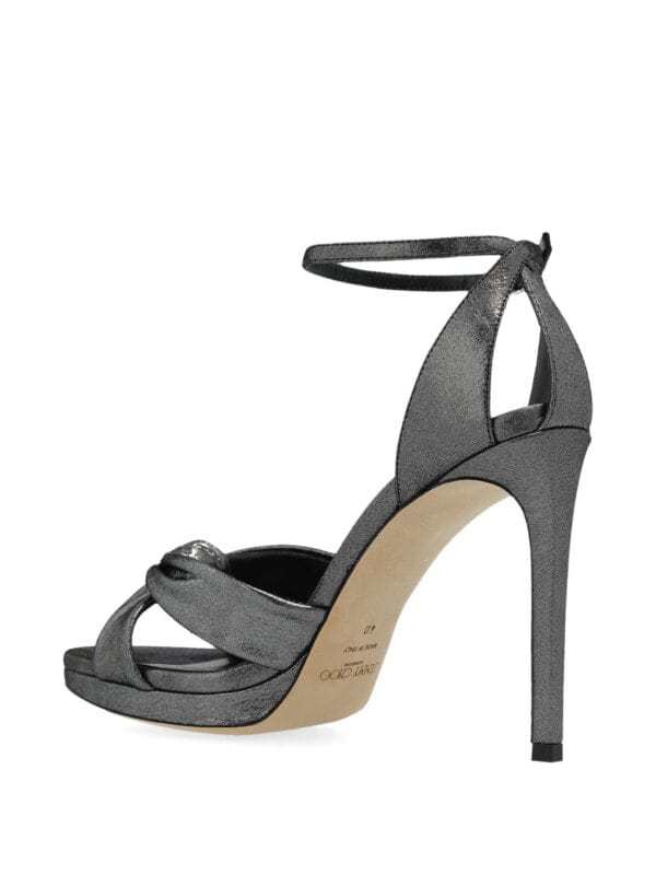 Jimmy Choo Stiletto High-heeled Sandals In Gray