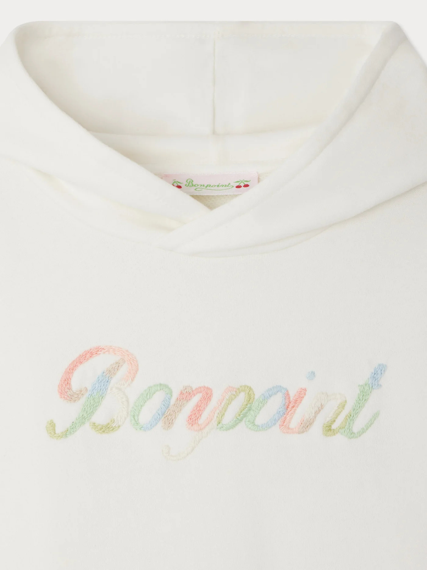 BONPOINT TITA SWEATSHIRT WITH POCKETS EMBROIDERED BONPOINT