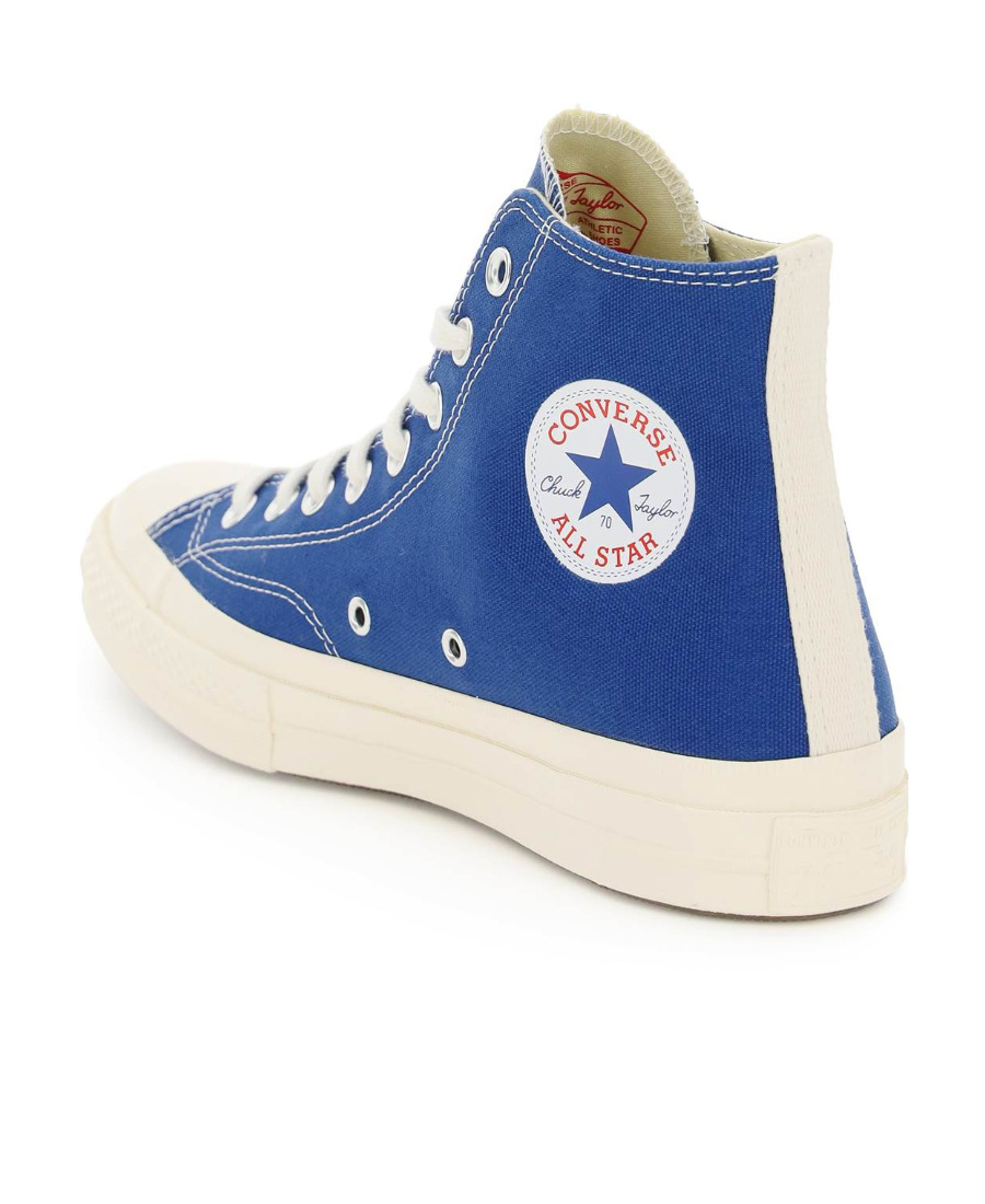 Shop Comme Des Garçons Play X Converse X Converse All Star High-top Sneakers In Blue