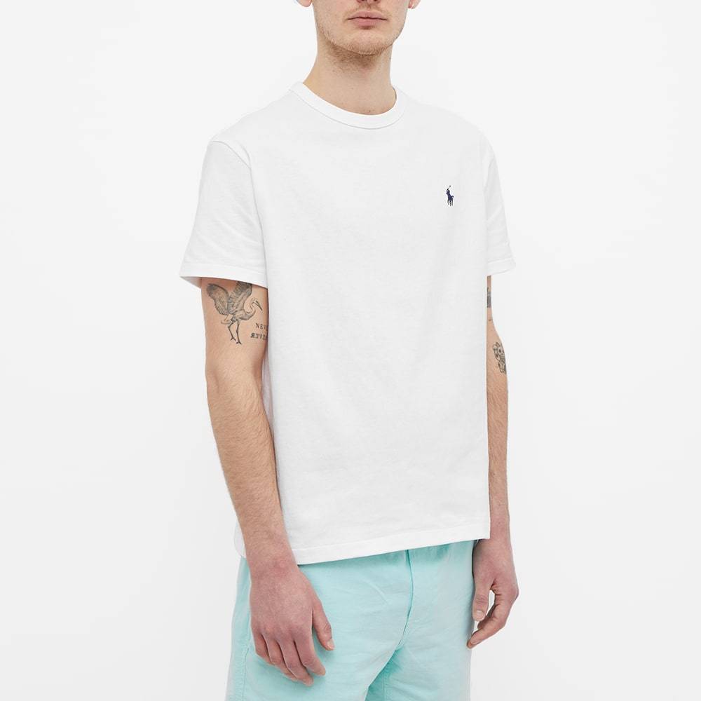 Shop Polo Ralph Lauren Embroidered Logo T-shirt In White