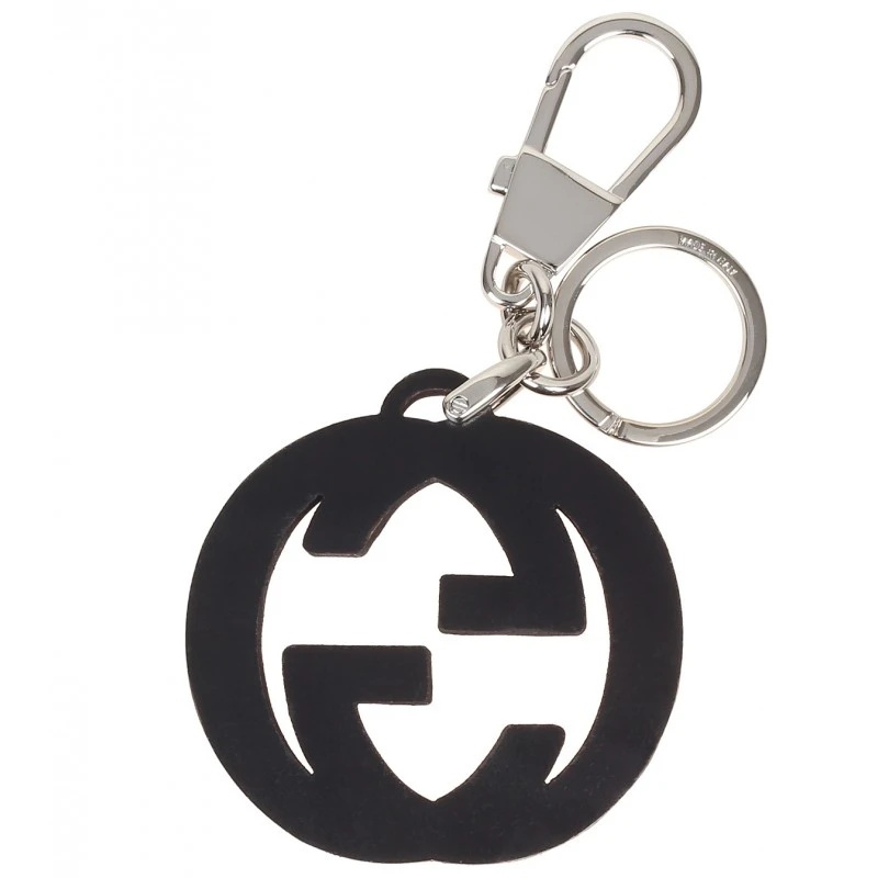 Gucci Double G Key Chain In Red