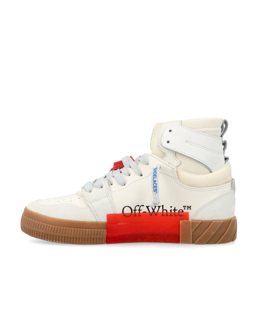 Off-white Floating Arrow Leather Sneakers In White