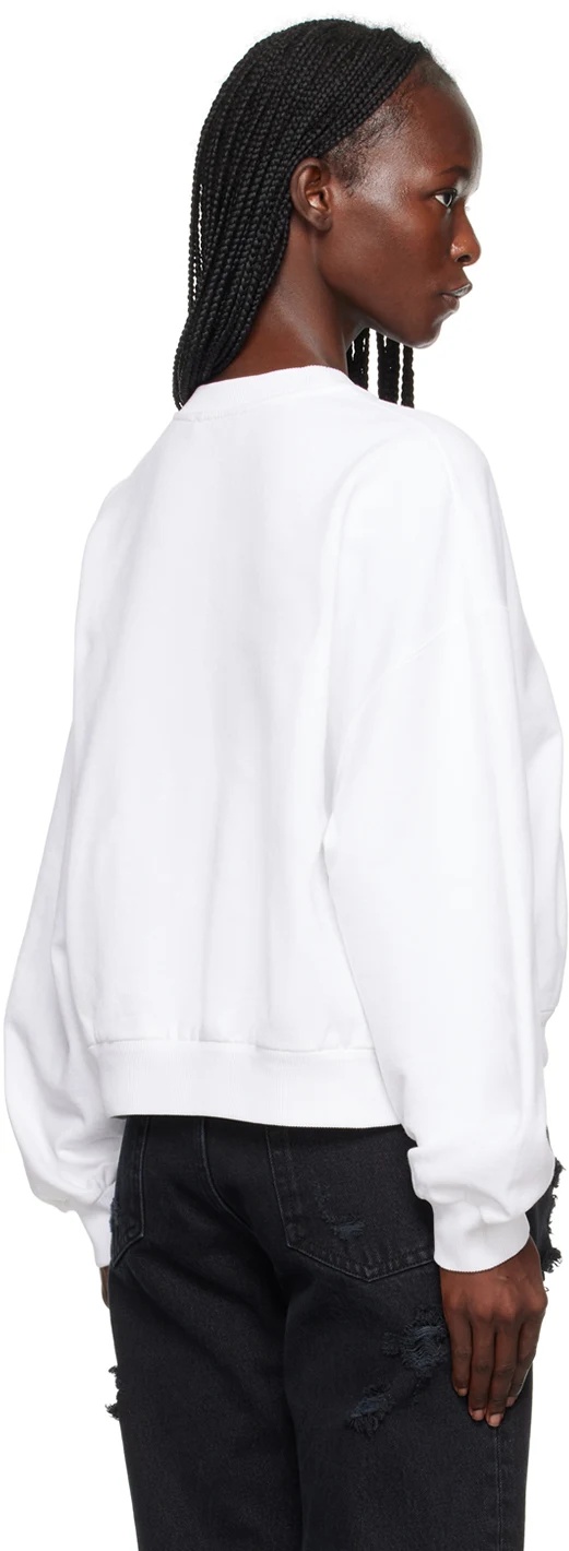 Dolce & Gabbana Lettering Print Oversized Sweatshirt In White